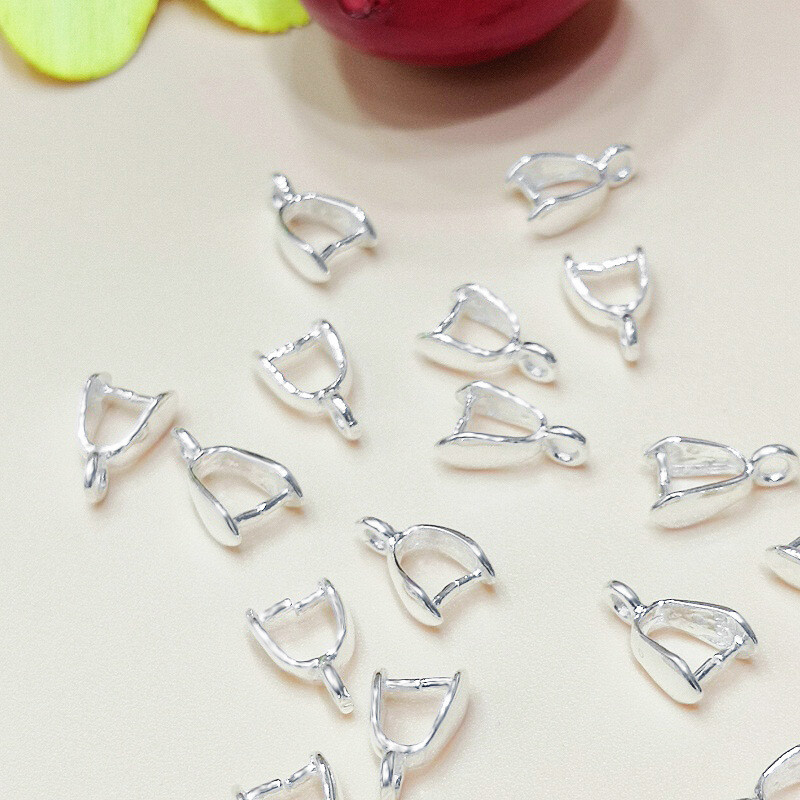 Lobster Clasp Silver - 50 adet gümüş kaplama konnektör sıkıştırma