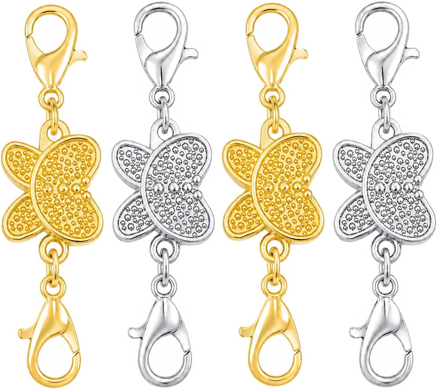 Lobster Clasp Silver - Kelebek Şeklinde Manyetik Kolye Kiliti, Istakoz